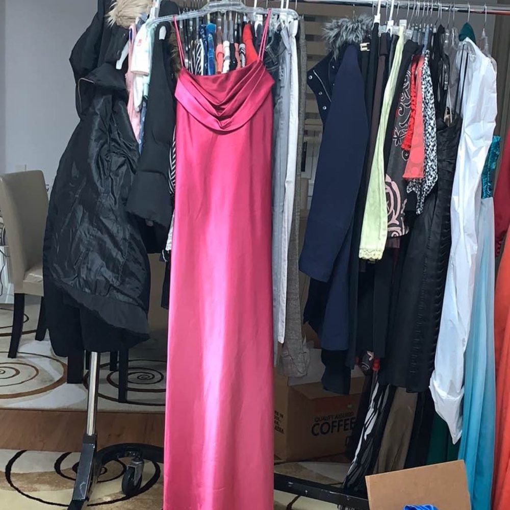 Elegant Pink Evening Gown